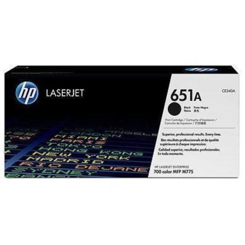 Hp 651a toner nero per stampanti laserjet mdf m775dn-m775f-m775z-m775z+ garanzia italia (ce340a)