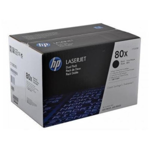 Hp 80xd toner nero 2 pz