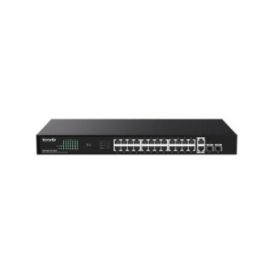 Tenda teg1128p-24-250w switch 26p ge2sfp con 24p poe 250w power consumption 30w max. poe of single port