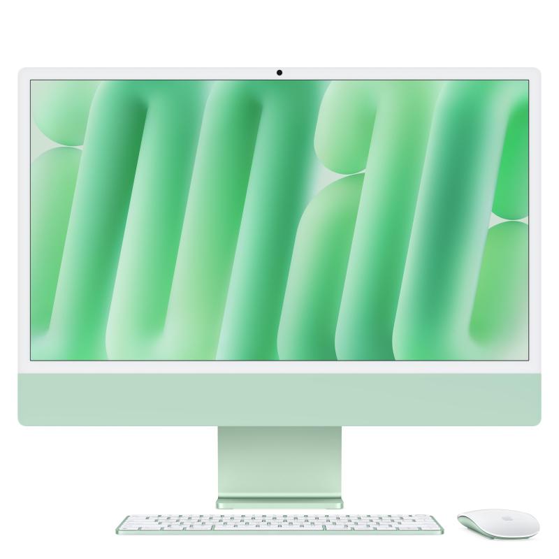 Apple aio imac 24m4 10 cpu/gpu 10c.verde 24gb/512gb ssd. 4.5k verde