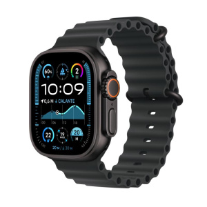 Apple watch 49mm ultra 2 cel.nero ocean titanium cinturino