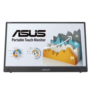 Monitor asus led 15.6 wide zenscreen touch mb16aht ips 1920×1080 5ms 250cd/mÂ² 700:1 2x1w mm hdmi usb-c