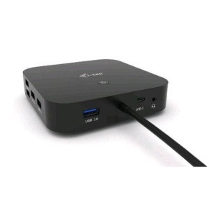 I-tec docking station usb-c dual display con power delivery 100 w black