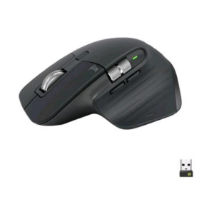 Logitech mx master 3s mouse wireless bluetooth ottico ad alte prestazioni 8.000 dpi ergonomico mano destra tracciamento su vetro usb c graphite