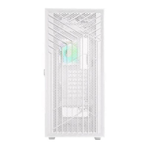 Noua diamond c112 case midi tower atx 1 ventola installata 120mm illuminazione led rgb pannello in vetro temperato white