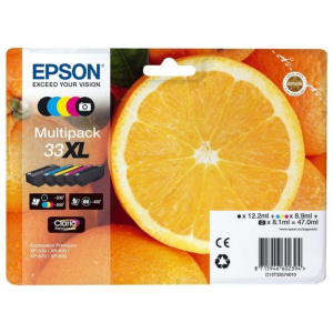 Epson multipack claria premium bk-pbk-c-m-y 33 xl t 3357 per xp-630 xp-830 xp-635