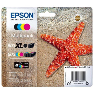 Epson kit multipack 603 nero xl+ colori 603
