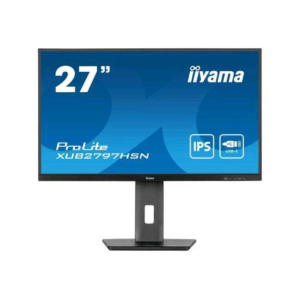 Iiyama prolite xub2797hsn-b2 27 led full hd ips 300 cd/mq contrasto 1000:1 1ms 100hz altoparlanti hub usb – 1x hdmi 1 x displayport nero