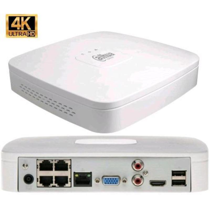 Dahua nvr4108-4ks3(960g) nvr 8 canali 4k 12mpx 960gb ip vga + hdm eptz con ssd 960gb incluso