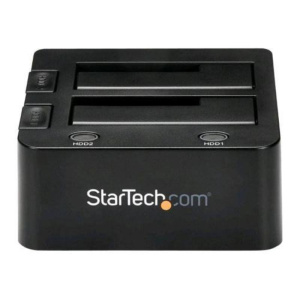 Startech sdock2u33 docking station dual-bay hdd hot swap 2.5-3.5 sata iii usb 3.0 nero