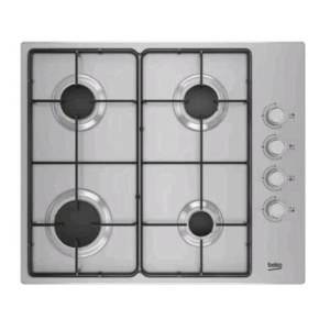Beko higg641c3sx piano cottura a gas 60 cm 4 fuochi piano in acciaio inossidabile inox
