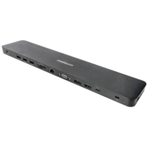 Mediacom m-docktpcp docking station pro power delivery 100 w 12 connessioni 1 x usb-c 3.1 – 1 x usb-c 100 w – 2 x usb-a 3.2 – 1 x usb-a 3.0 battery charghing 1.2 – 2 x usb 2.0 – 1 x hdmi – 1 displayport – 1 x vga -1 x rj-45 gigabit – 1 x jack 3.5mm