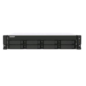 Qnap ts-873au-rp nas chassis rack 2u amd v1500b 2.2ghz ram 4gb-8 bay hdd/ssd 2.5/3.5 black