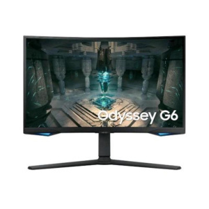 Samsung odyssey g6 s27bg650 27 led va quad hd 16:9 curvo 240hz 1ms freesync premium pro piattaforma smart tv e gaming hub hdmi displayport hub usb altoparlanti incorporati nero