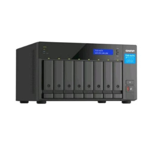 Qnap tvs-h874 nas chassis tower intel i5-12400 2.5ghz ram 32gb-8 bay hdd/ssd 2.5/3.5-lan 10/100/1000/2500 mbps-colore nero