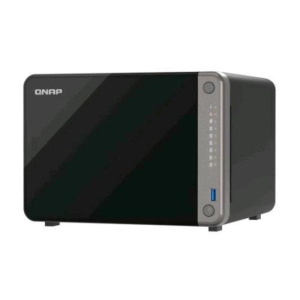 Qnap ts-ai642-8g nas chassis tower arm cortex-a76 quad-core ram 8gb 6 bay hdd sata iii 2.5/3.5 hot swap 2 porte lan rj-45 black