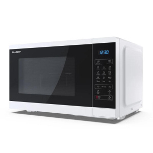 Sharp yc-mg81ew forno a microonde con grill 28 lt 1100w 11 livelli di potenza bianco