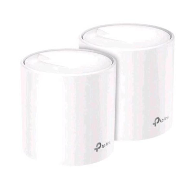 Tp-link deco x60 sistema mesh wi-fi 6 dual band ax3000 1xporta lan 1xporta gigabit ethernet 2pz bianco
