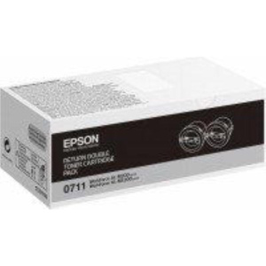 Epson c13s050711 pack 2xtoner nero per al-m200/dn/dw/al-mx200/dnf/dw/dwf tot 5.000 pag