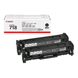 Canon 718 pack toner nero per i-sensys lbp7210, lbp7660, lbp7680, mf728, mf729, mf8340, mf8360, mf8540, mf8550, mf8580 conf 2 toner