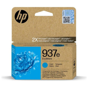 Hp 937e evomore cartuccia inchiostro ciano originale per officejet pro 9110b, 9120e, 9720e, 9730e 1.650 pagine
