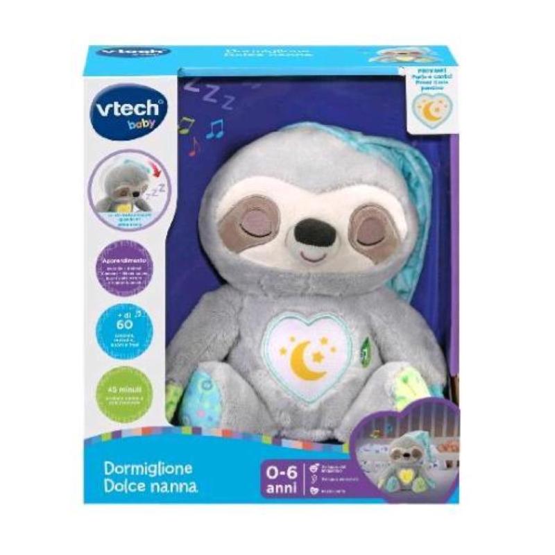 V-tech dormiglione dolce nanna peluches con luce notturna 25 melodie 3 canzoni e timer