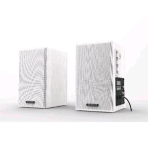 Empire eco100 plus casse amplificate 2.0 100w woofer da 4 bass reflex + tweeter 1 2 x rca con tecnologia risparmio energetico white