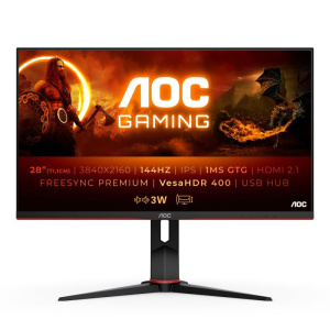 28 16:9 aoc gaming 3840×2160 ips 370 80m:1 130mm