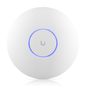 Ubiquiti u7-pro-max access point wireless unifi wi-fi 7 tri-band 2.4/5/6ghz mimo 2×2 5700 mbit/s poe montabile a parete o a soffitto bianco