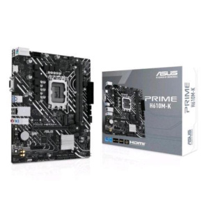 Asus prime h610m-k scheda madre matx intel h610 (lga 1700) ddr5 pcie 4.0 slot m.2 realtek 1 gb ethernet hdmitm vga usb 3.2 gen 1 sata 6 gbps