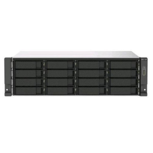 Qnap ts-1673au-rp-16g nas chassis rack 3u amd ryzen embedded v1500b 2.2ghz ram 16gb-16 bay hdd/ssd 2.5/3.5 nero/grigio