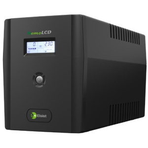 Elsist nemolcd 300 ups line interactive 3 kva 1200w display lcd per ufficio e casa