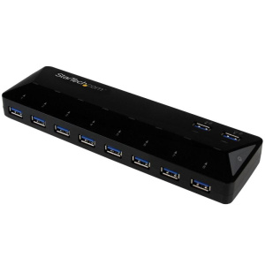 Startech.com hub usb 3.0 a 10 porte di ricarica e sincronizzazione – 2 porte x 1,5 amp