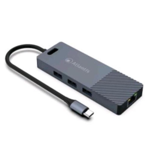 Atlantis land a04-tc_dk48 replicatore di porte e docking station per notebook cablato usb 3.2 gen 1 type-c grigio