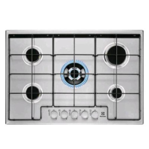 Electrolux egs7534x piano cottura a gas 5 fuochi piano in acciaio inox