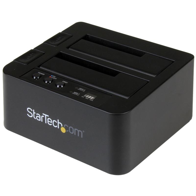 Startech.com dock duplicatore autonomo usb 3.1 (10gbps) per sata ssd/hdd da 2,5 & 3,5 - duplicatore fast-speed 28gb/min