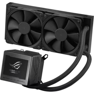 Asus rog ryujin iii 240 raffreddatore per cpu all-in-one lcd da 3.5 pollici pompa asetek di 8a generazione 2xventole 2000 pwm da 120 mm colore nero