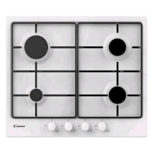 Candy chw6brww piano cottura a gas 4 fuochi 60cm bianco