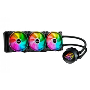 Adata xpg levante x 360 argb all-in-one argb cpu liquid cooler dissipatore a liquido dual fan 3 ventole x 120mm nero