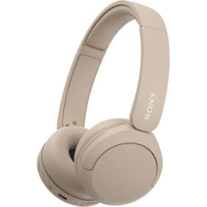 Sony wh-ch520 cuffie on-ear wireless con microfono connessione multipoint fino a 50 ore di durata batteria ricarica rapipa beige