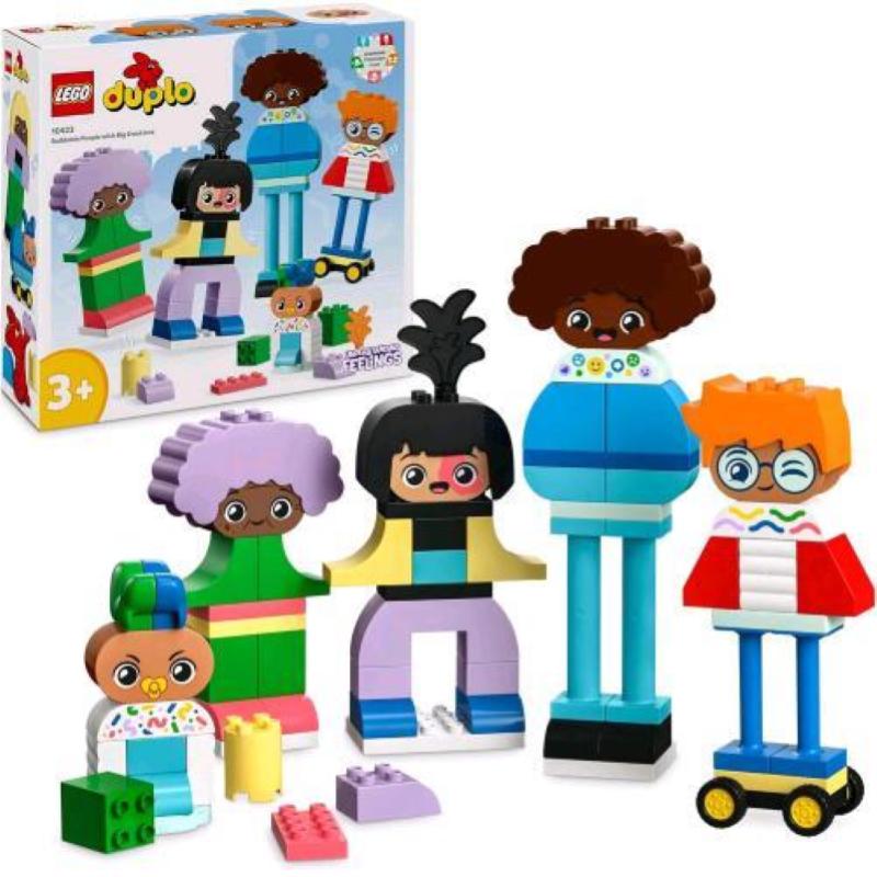 Lego duplo persone da costruire con grandi emozioni 71 mattoncini 5 personaggi e 10 facce