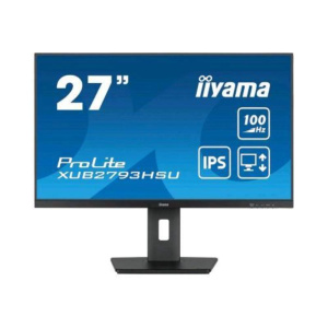 Iiyama prolite xub2793hsu-b7 27 led ips full hd 16:9 300 cd/mq 1ms 100hz altoparlanti hub usb – 1x hdmi 1 x displayport nero