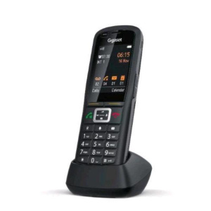 Gigaset r700h pro telefono dect display a colori illuminato cornetta wireless identificatore di chiamata black