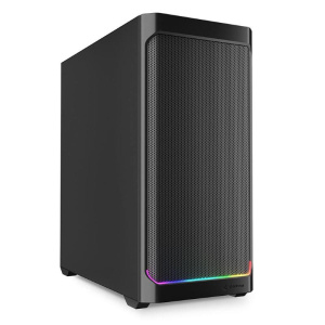 Sharkoon ak4 rgb strip midi tower atx nero