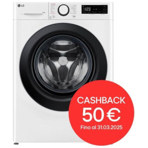 Lg ai dd f4r3011nswb lavatrice classe a -10% carica frontale serie r3 lavatrice 11kg 1400 giri aiwash lavaggio a vapore motore direct drive smart diagnosis libera installazione bianca