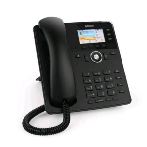 Snom d717 telefono fisso ip con 6 account sip display a colori porta usb attaco cuffia 2 porte gigabit lan black