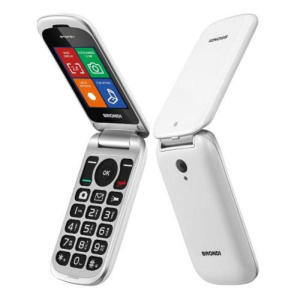 Brondi stone apertura a conchiglia e flip attivo dual sim 2.4“ bianco