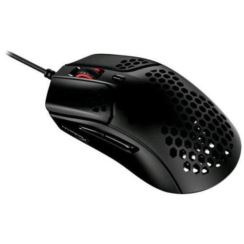 Hyperx pulsefire haste mouse gaming usb ultraleggero struttura a nido d`ape 16.000 dpi 6 pulsanti black