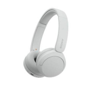 Sony cuffie bluetooth wireless wh-ch520 stile on-ear fino a 50 ore di autonomia ricarica rapida colore bianco