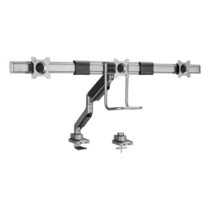 Conceptronic supporto da tavolo per monitor a schermo piatto 27“ nero scrivania